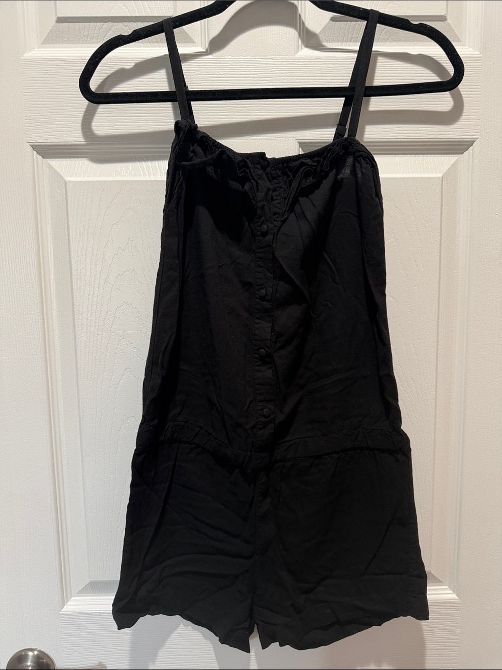 Black Sleeveless Romper